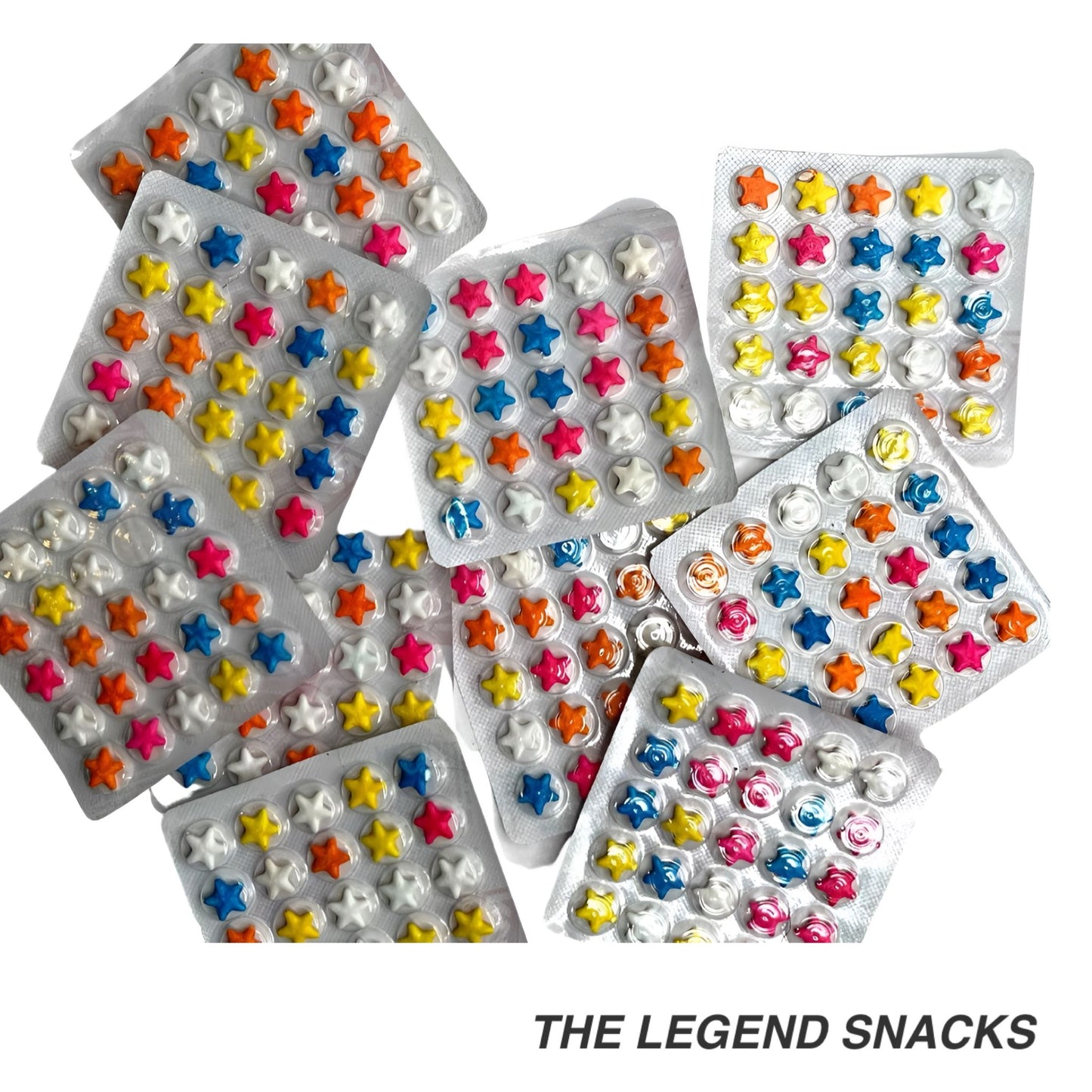 Colorful Stars| Pack of 5 | The Legend Snacks